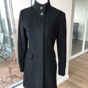 🦩 MAXMARA Collarless Tailored Wool Coat